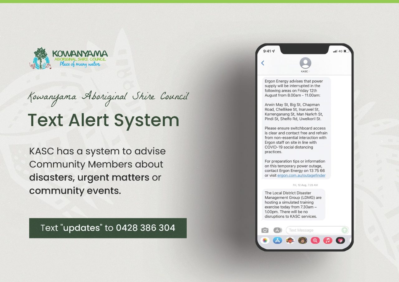 STAY INFORMED Kowanyama Flood as at 0812am Wednesday, 20th